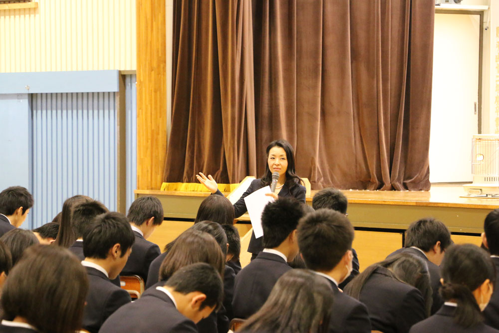 2015年1月19日青森県立野辺地高等学校様にて講演をさせていただきました